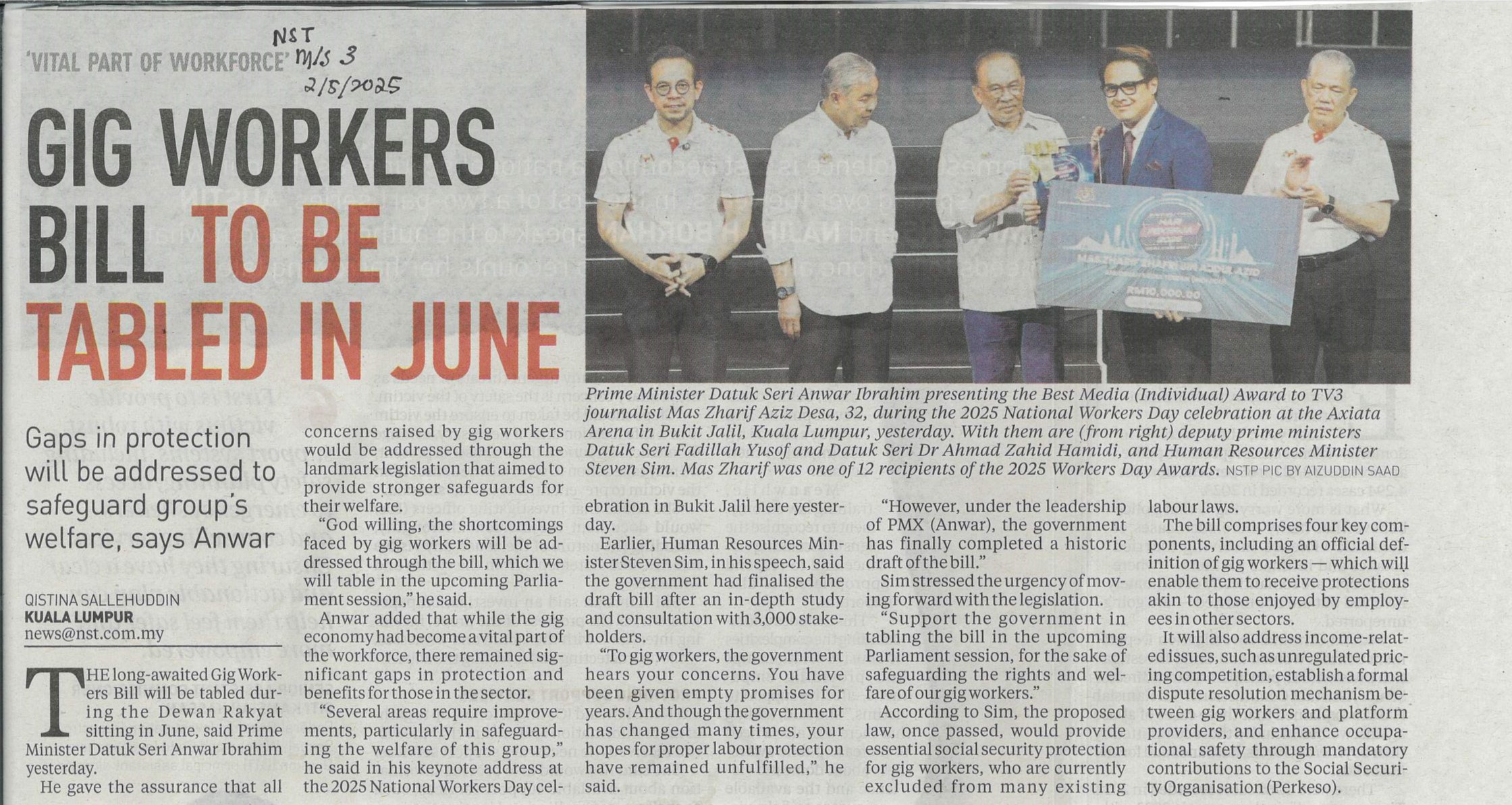 GIG Workers To be Bill to be Tabled in June 